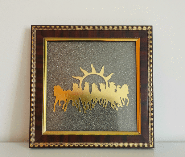 Shri DhanAkarshan 7 Horse Pyrite Prosperity Energizer